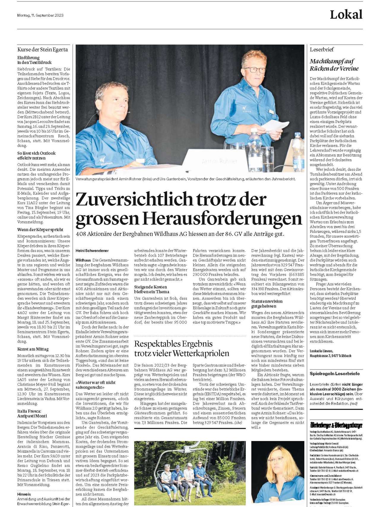 9. September 2023 im W&O